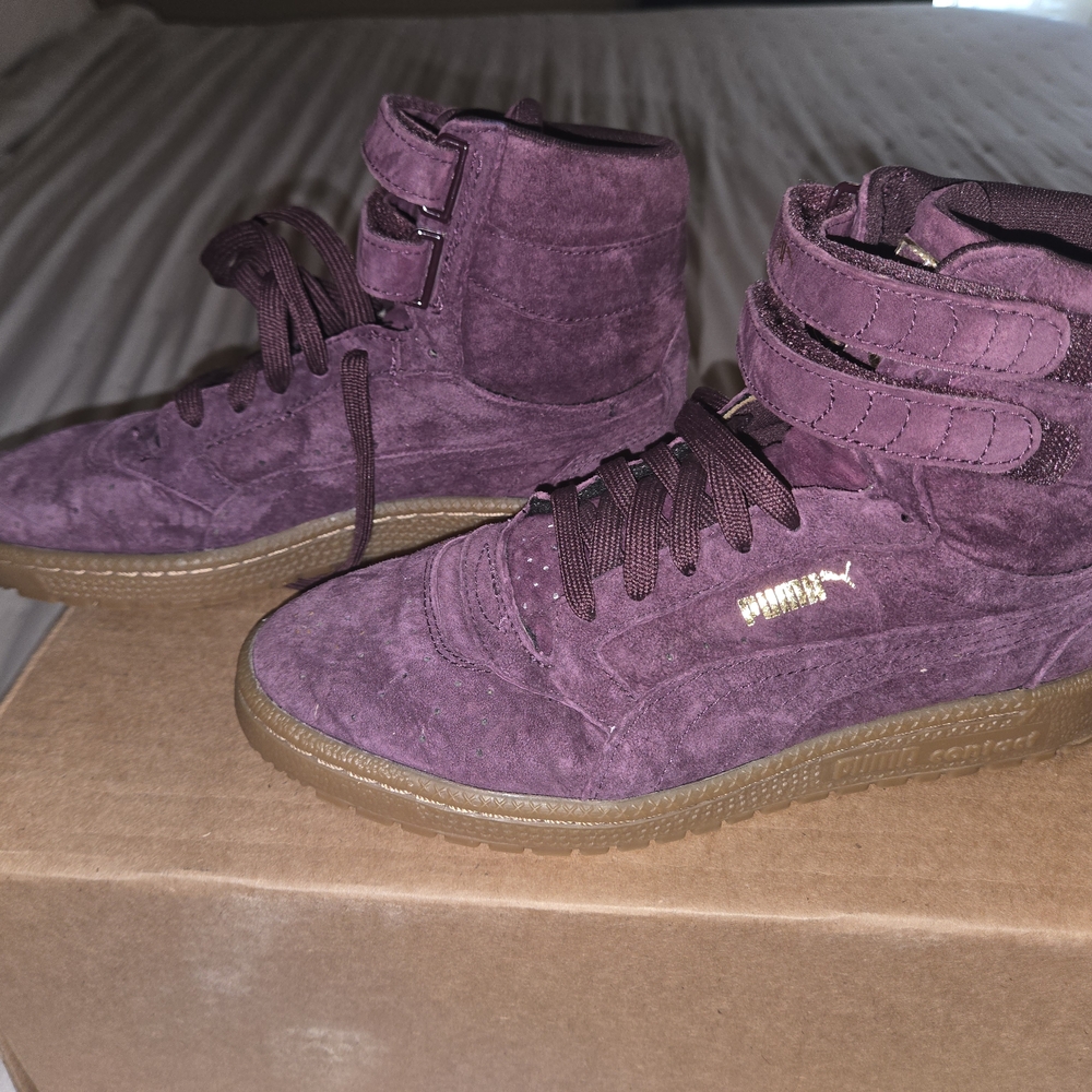 Puma Suede Plum High-Tops
